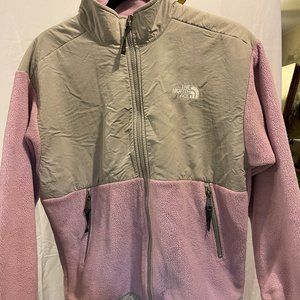 The North Face TNF Fleece Jacket Coat Pink Nice Condition Girls Large